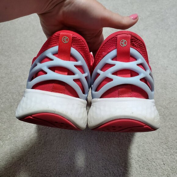 KIZIK Athens Easy Slip-On Sneakers Shoes Breathable Red Women's 12.5W Men's 11W - Picture 7 of 11